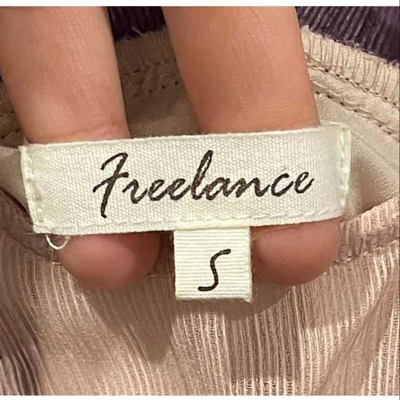 FREELANCE Fringe Purple Cream Mini Dress - Picture 2 of 4